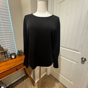Banana Republic Elegant Black Long Sleeve Tee